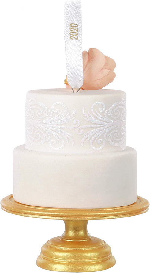 Hallmark Keepsake Christmas Ornament 2020 Year Dated A Slice of Love Wedding Cake Porcelain