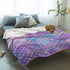 T&H Home Artistic Blanket, Ombre Beauty Mermaid Fish Scale Soft Flannel Fleece Bedding Blanket for Couch, Throw Blanket for Cover Men Women Aults Kids Girls Boys 50"x60"