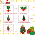Small Christmas Tree, 2ft Mini Christmas Tree, Artificial Small Desktop Xmas Tree with Lights and Tree Ornaments, for Christmas Thanksgiving Decorations
