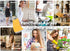 ENN&EEZY Japanese Linen Aprons for Women with Pockets Cross Back Cute Apron Dress for Gardening, Painting, Baking and Cooking