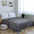 SOCHOW Flannel Fleece Blanket Luxury Twin XL Size, All Season 300GSM Super Soft Cozy Blanket for Bed or Couch, Grey