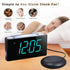 Extra Loud Alarm Clock with Bed Shaker, Vibrating Alarm Clock for Heavy Sleepers Deaf Hearing Impaired, 7" Large Display, Dual USB Charger, 7 Color Night Light, Dimmer, Snooze & Battery Backup