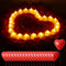 Flameless Tea Lights Candles, 24Pack LED Candles Battery Operated, 2000Pcs Fake Rose Petals, 24Pcs Red Heart Shaped Valentines Day Balloons for Romantic Night, Perfect Valentines Day Decoration Decor