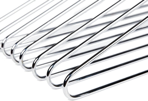 Quality Hangers 8 Heavy Duty Metal Suit Hanger Coat Hangers with Polished Chrome (Suit Coat Hanger)