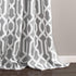 Lush Decor Edward Trellis Curtains Room Darkening Gray Window Panel Set for Living, Dining, Bedroom (Pair), 84? x 52