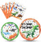 Watercolor Dinosaur Party Plates and Napkins - Dinosaur Birthday Party Supplies Bundles for Boys Kids Disposable Luncheon Dinner Dessert Cake Plates Napkins Tableware Set Serves 16 Guests 48 Pieces