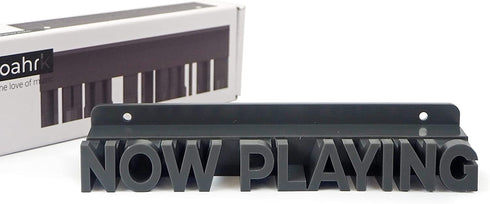 Noahrk Now Playing Vinyl Record Wall Holder - Now Playing Vinyl Record Stand - Vinyl Record Wall Mount Display Vinyl Wall Mount Record Shelf Hanging Wall Record Display Storage LP Holder (Dark Grey)