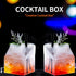 Milk Carton Glass Container 12 Ounce Set of 2 Cocktail Glasses Clear Milk Carton Cups Mini Creamer Pitcher Hand-Blown Box for Cocktail Milk Juice Coffee Hot Water Glassware Gift
