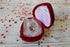 Glass Bear in Love Heart Shaped Box for a Much Loved Mum Thank You Mum