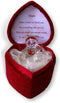 Glass Bear in Love Heart Shaped Box for a Much Loved Mum Thank You Mum
