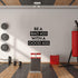 Vinyl Wall Art Decal - Be A Bada$s with A Good A$s - 22.5" x 27" - Motivational Workout Home Apartment Decor - Gym and Fitness Motivation Healthy Lifestyle Wall Door Quotes (22.5" x 27", Black)