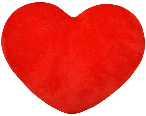 HongMall Cute Plush Red Heart Pillow Cushion Toy Throw Pillows Gift for Friends/Children/Girls/Dogs on Valentine's Day Fit for Living/Bed/Dining/Sofa/Cars, 13 X 11 Inch (Red)