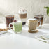 Libbey Kona Glass Coffee Mugs, Set of 6