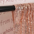 TRLYC Rose Gold Sequin Backdrop Curtains 2 Panels 2x8ft Glitter Rose Gold Curtains Decoration for Wedding Dirthday Party Christmas
