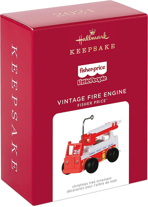 Hallmark Keepsake Christmas Ornament 2021, Fisher-Price Vintage Fire Engine