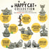 Whimsical Grey Buddha Cat Figurine Meditation Yoga Collectible - Happy Cat Collection - Cat Lover Gifts for Women, Cat Lover Gifts for Men, Meditation Decor, Yoga Decor