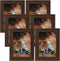 CRUGLA 5x7 Picture Frame Set, Family Brown 5 by 7 Photo Frames for Wall Mounting Tabletop Desktop, 6 Packs
