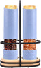 Electric Salt and Pepper Grinder Set, Battery Powered Automatic Gravity Peper Mill, Electronic Refillable Adjustable Coarseness Spice Shaker with Lid Stand Holder, Pack of 2 Blue