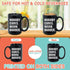 Inspirational Coffee Mug 15oz, Nobody Cares Work Harder Inspired Motivational Wisdom Wise Life Quote Motivated Positive For Women Men, Black