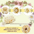 15 Pieces Diffuser Mixed Sola Flowers Natural Material Aromatherapy Reed Wood Flowers Decorative Aromatherapy Flower Placement Refill Wood Flower Diffuser with Rope for Home Fragrance