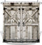 Coxila Wood Shower Curtain 60x72 inch Barn Door Country Rustic Vintage Wooden Retro Floor Planks Bathroom Curtain Polyester Fabric Waterproof 12 Pack Hooks