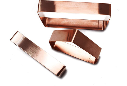 Bake Your Own Small Gingerbread House Kit 3 Piece Copper Christmas Cookie Cutter Set by The Fussy Pup