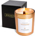 Lemongrass & Basil Scented Candles | Wood Wicked Candles | Lemongrass Candle | 6 oz 35 Hour Burn, Soy Candles Scented, Soy Candle, Basil Candle, Relaxing Aromatherapy Candles in Rose Gold Glass Jar