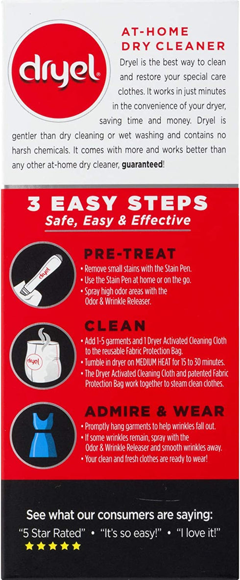 Dryel At-Home Dry Cleaner Refill Kit, 8 Count
