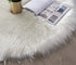 SEIRSSA Soft Round Fur Rug White Circle Rug Circular Fluffy Area Rug Plush Circle Carpet Play Mats for Kids Girls Room Princess Castle Christmas 3ft Diameter