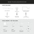 Mode Simplicity Single Curtain Rod set with Square Finials - 32 to 90 in, White