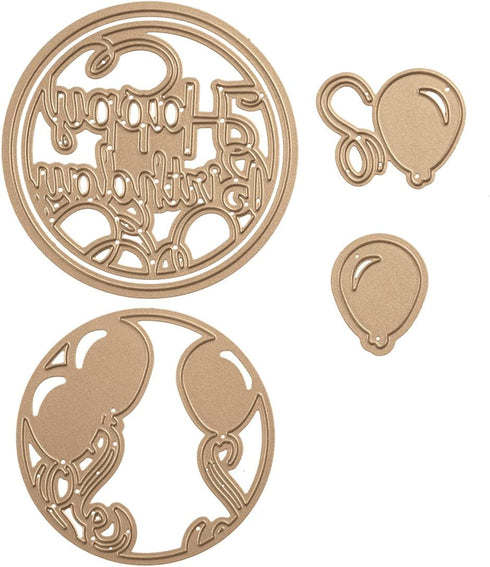 Spellbinders Shapeabilities Layered Happy Birthday Etched/Wafer Thin Die