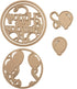 Spellbinders Shapeabilities Layered Happy Birthday Etched/Wafer Thin Die