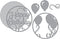 Spellbinders Shapeabilities Layered Happy Birthday Etched/Wafer Thin Die