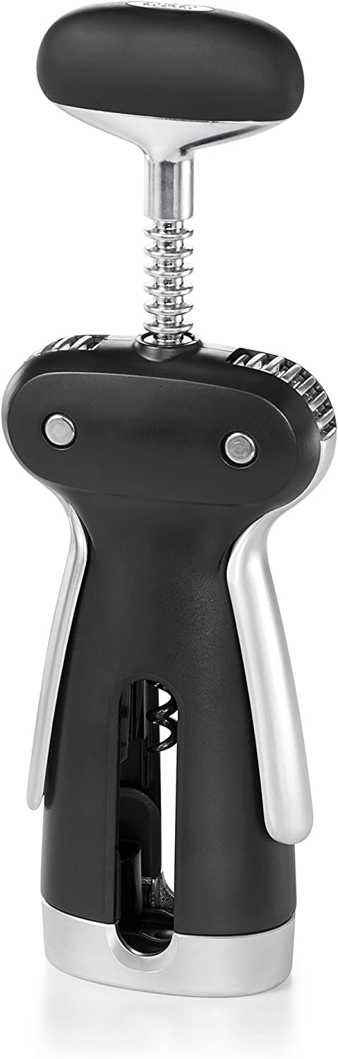 OXO SteeL Winged Corkscrew with Removable Foil Cutter
