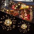 AMYSTEE 2 Pack Fireworks String Lights 180LED, Hanging Starburst Lights, Battery Operated Fairy String Lights with Remote Control for Christmas Wedding Party Indoor Outdoor Party Christmas Decoration