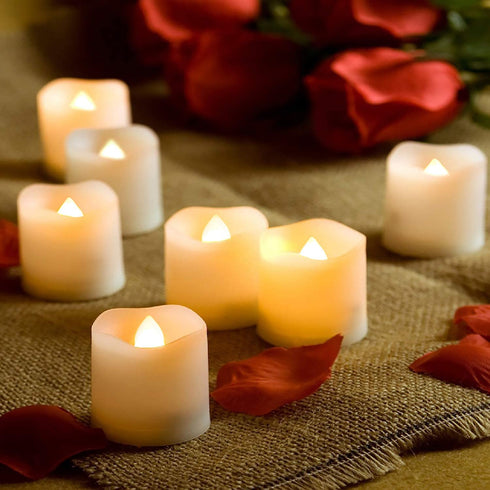 Homemory 2X Battery Capacity Timer Tea Lights, Flameless Flickering LED Tea Lights Battery Operated, 12-Pack, Warm White, 1.57'' D x 1.37'' H, Ideal for Home Decor and Gifts Choice