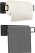 Couwilson Magnetic Paper Towel Holder - 2Pack Black Strong Magnetic Dish Towel Rack, Magnetic Towel Bar with Heavy Duty Steel Backing for Refrigerator, Dryer, Kitchen, Grill, Garage, Shop