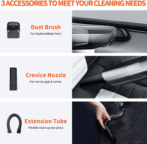 Handheld Vacuum Cordless - Small Hand Vacuum Cordless Rechargeable Mini Portable Car Vacuum for Car