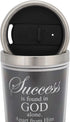 Success in God John 15:5 Black 16 Oz. Stainless Steel Insulated Travel Mug with Lid