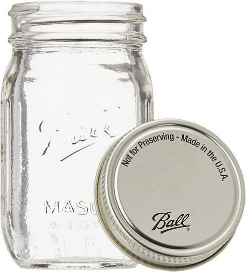 Jarden Ball 4PK 4OZ Mini Jars, 4 Pack, Plain