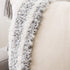 MIULEE Decorative Throw Pillow Cover Tribal Boho Woven Tufted Pillowcase with Tassels Super Square Pillow Sham Pillowcase Cushion Case for Sofa Couch Bedroom Car Living Room 20x20 Inch Grey