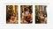 Golden State Art, 7x14 White Photo Wood Collage Frame, for (3) 4x6 Pictures, with White Mat & Real Glass