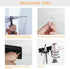 Hair Dryer Holder Wall Mount, Bathroom & Bedroom Hair Care Styling Tools Organizer for Flat Iron, Curling Wand, Hair Straightener