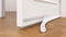 McDILS Under Door Draft Blocker White - Door Draft Stopper 32 to 38 inches - Weatherproofing Door Seal Strip - Draft Stopper for Bottom of Door - Noice Reduction Sound Proof Door Draft Blocker White