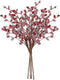 4 Pack Artificial Red Berry Picks - 17 Inch Christmas Frost Red Berries Spray Branches, Christmas Tree Decorations, Winter Holiday Home Decor