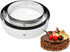 NewlineNY Stainless Steel Cake Mousse Rings for creating Round Appetizers, Molded Salads, Cakes, Mousse and Desserts, 3 Round Cake Mousse Flan Rings Set