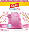 GLAD Protection Series ForceFlex Plus Drawstring Cherry Blossom Odor Shield, Pink, 13 Gallon, 90 Count