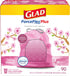 GLAD Protection Series ForceFlex Plus Drawstring Cherry Blossom Odor Shield, Pink, 13 Gallon, 90 Count