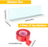 BESTLUBE Under Bed Blocker for Pets Dogs 6 Pack, 3.9 Inches High Toy Blocker Safe PVC Couch Blockers with Strong Adhesive, Gap Stopper Under Couch or Bed to Stop Things Going Into