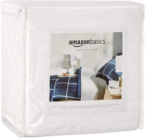 Amazon Basics Zipper-Enclosed Waterproof Mattress and Box Spring Cover Protector - Twin XL, 12 to 18-Inch Depth